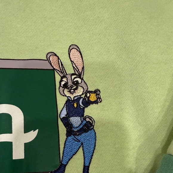 Disney Zootopia EmbroideredIcons Panel Crewneck Sweater - Boxlunch - Picture 6 of 7